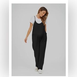 Black Maternity Jumpsuit
